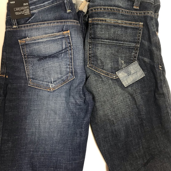 2 PAIR GAP JEANS LOT Easy Straight 25/0, 1 is BNWT Original owner PRICE FIRM! - Picture 6 of 13